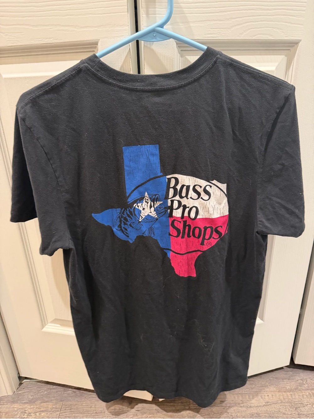 Bass Pro Shops Black Graphic Tee - Texas Flag Design